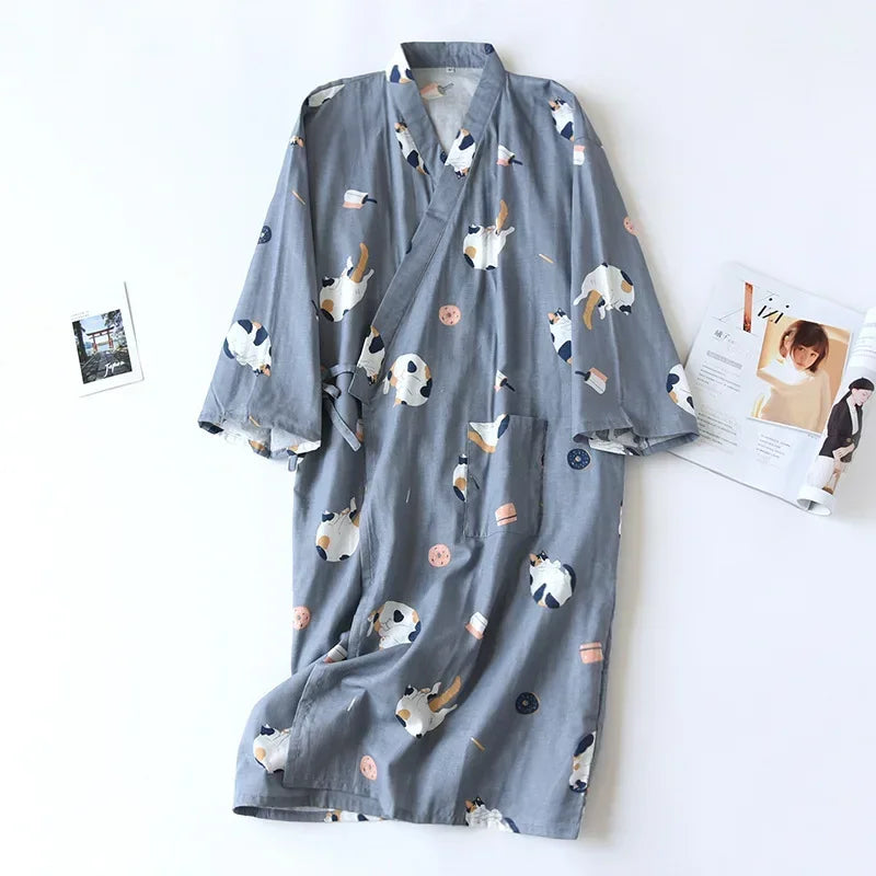 Kimono Gaze de Coton Femme