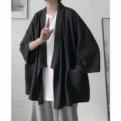 Kimono Lin Homme Style Chinois Été