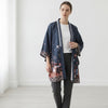 Haori Kimono Streetwear Unisexe – Bleu Foncé - Taille unique