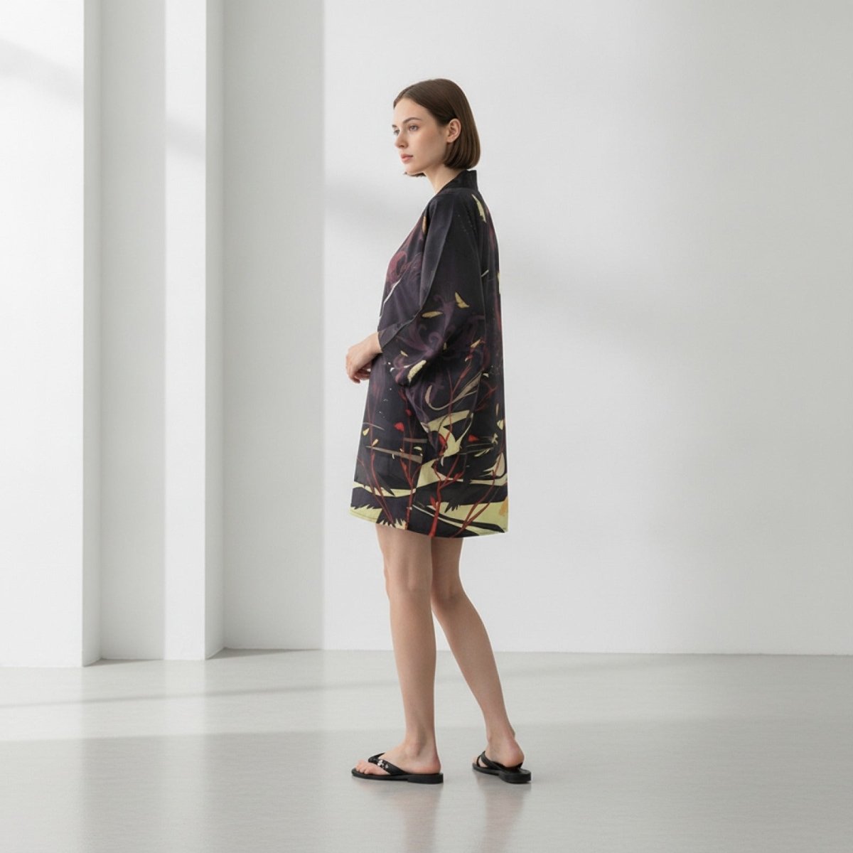 Haori Kimono Streetwear Unisexe – Noir - Taille unique