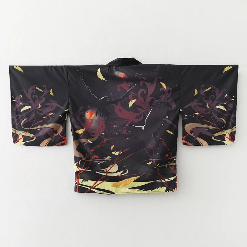 Haori Kimono Streetwear Unisexe – Noir - Taille unique