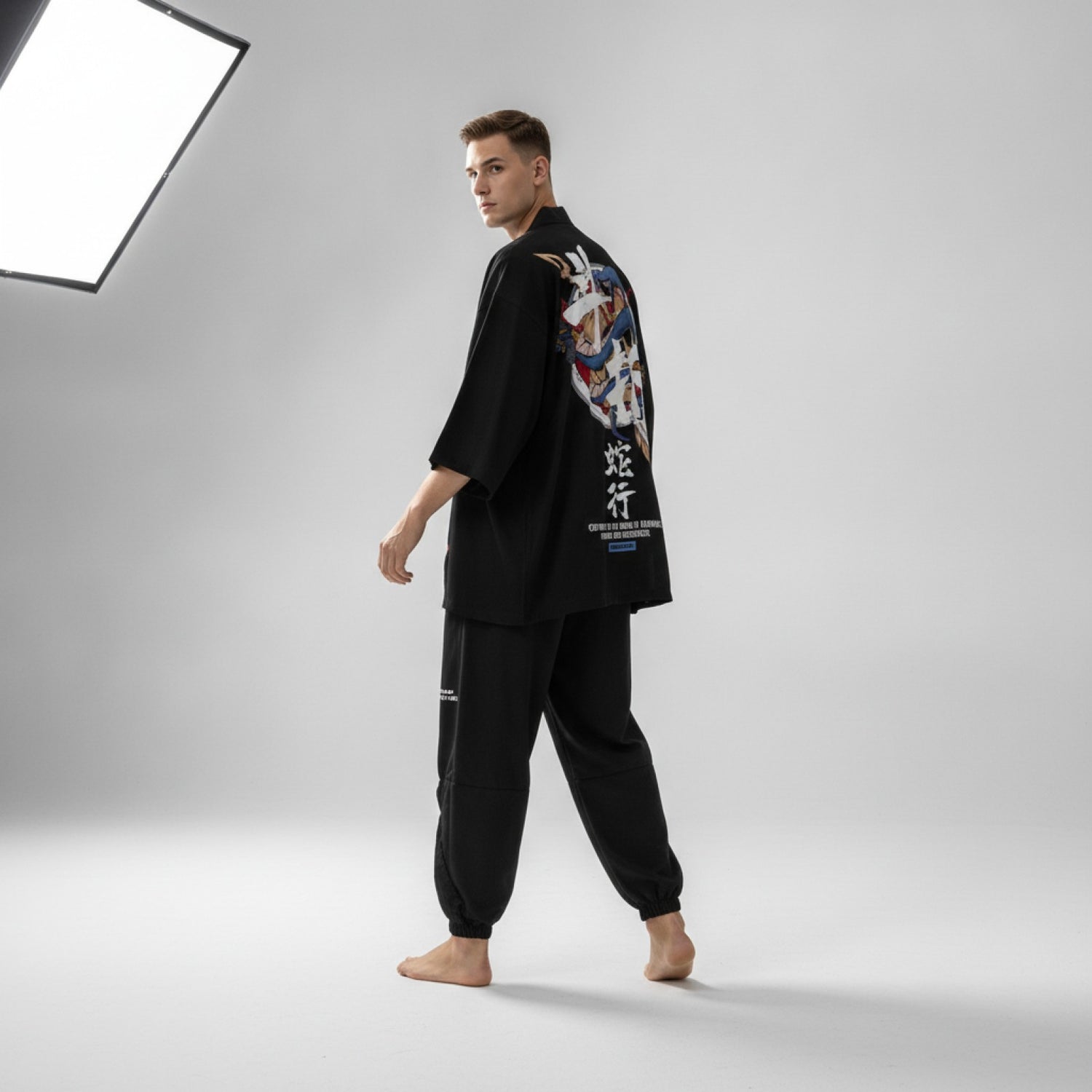 Ensemble Kimono Haori Homme : Style Japonais Oversize