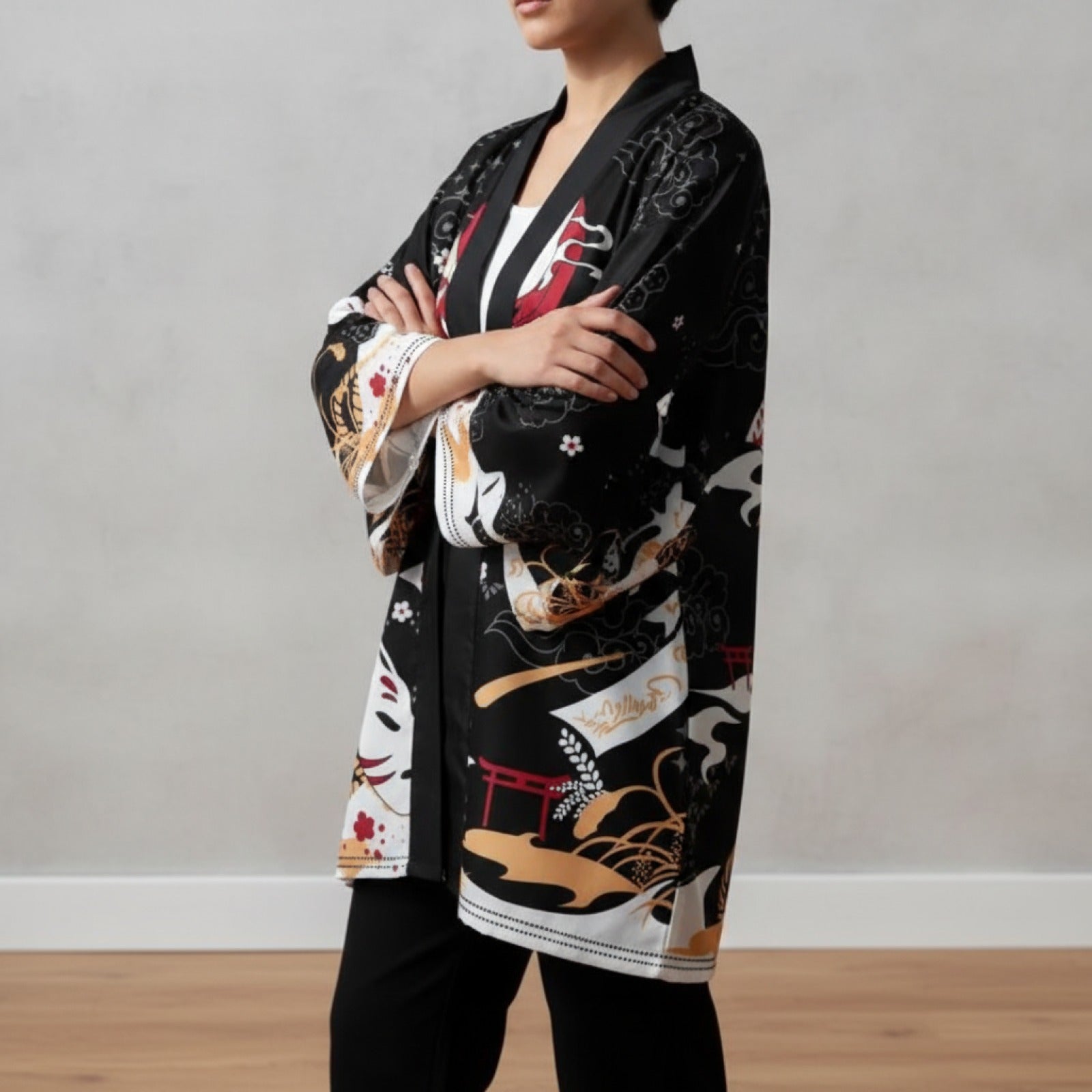 Kimono Japonais Sakura Renard Unisexe
