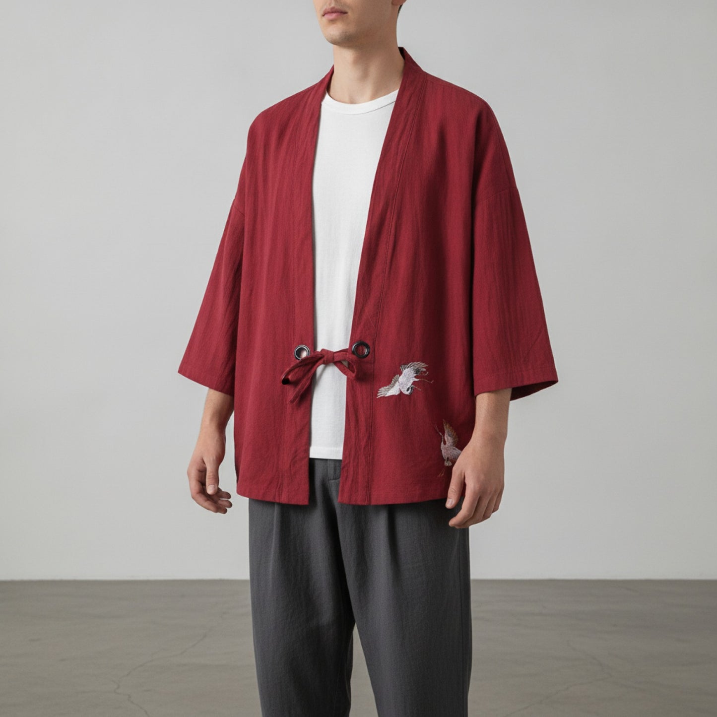 Robe Kimono Homme Lin Style Chinois Vintage