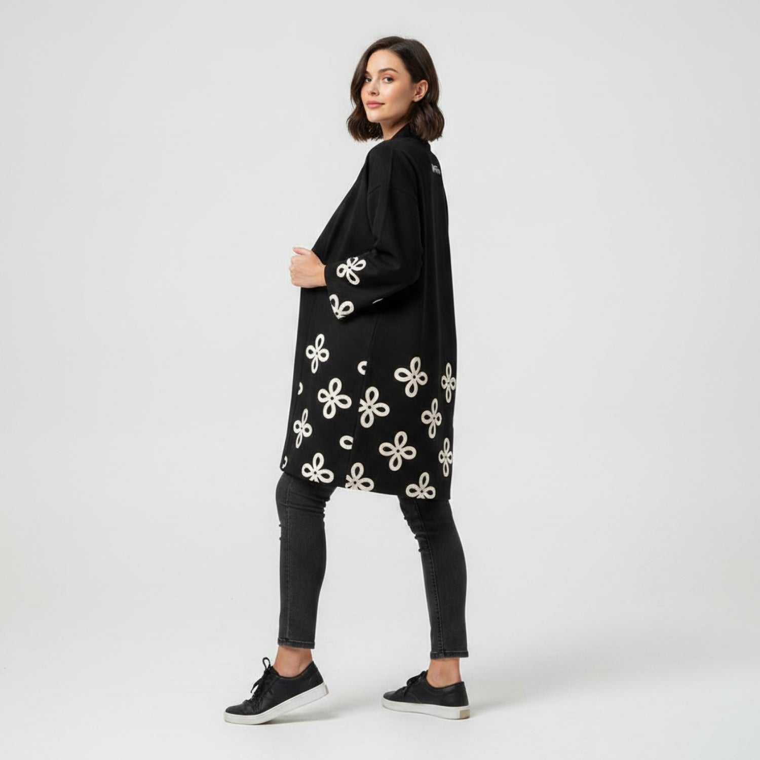 Kimono d'été femme : Yukata Harajuku grue & cerisier