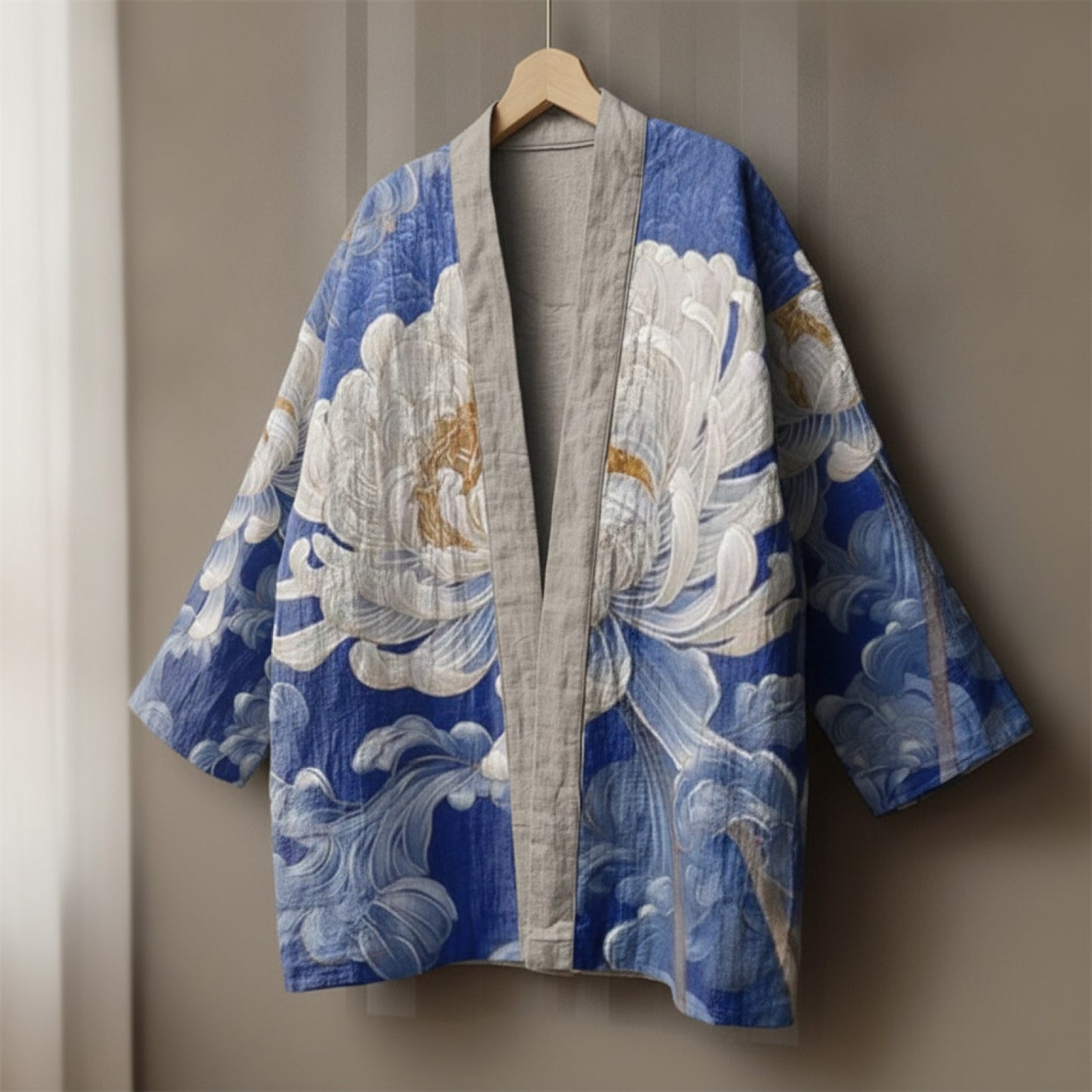 Kimono Japonais Grue & Fleurs Unisexe