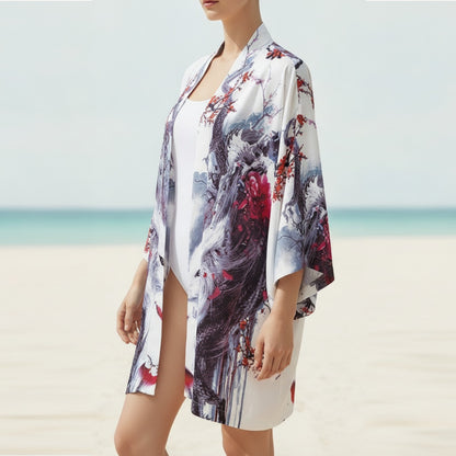 Robe Kimono Plage Baleine Taoïste Femme