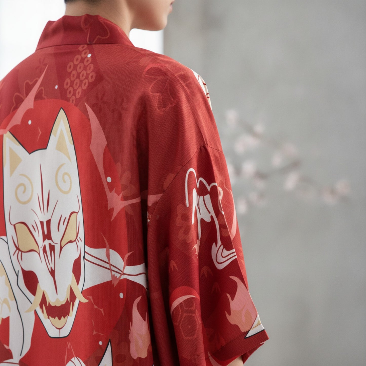 Kimono Sakura Inari Fox Unisexe