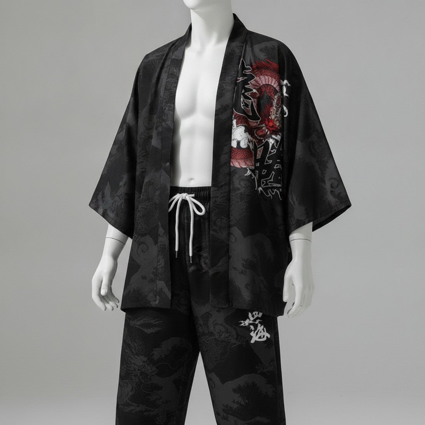 Ensemble Japonais Oversize Imprimé