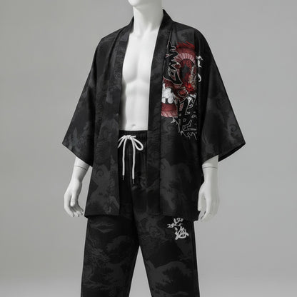 Ensemble Japonais Oversize Imprimé