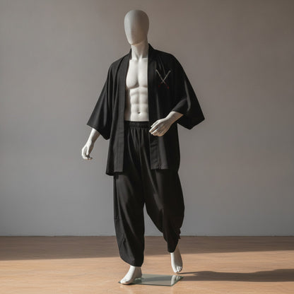 Ensemble Japonais Oversize Imprimé