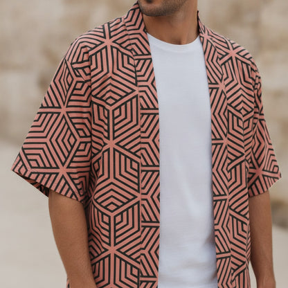 Kimono Japonais Géométrique Unisexe