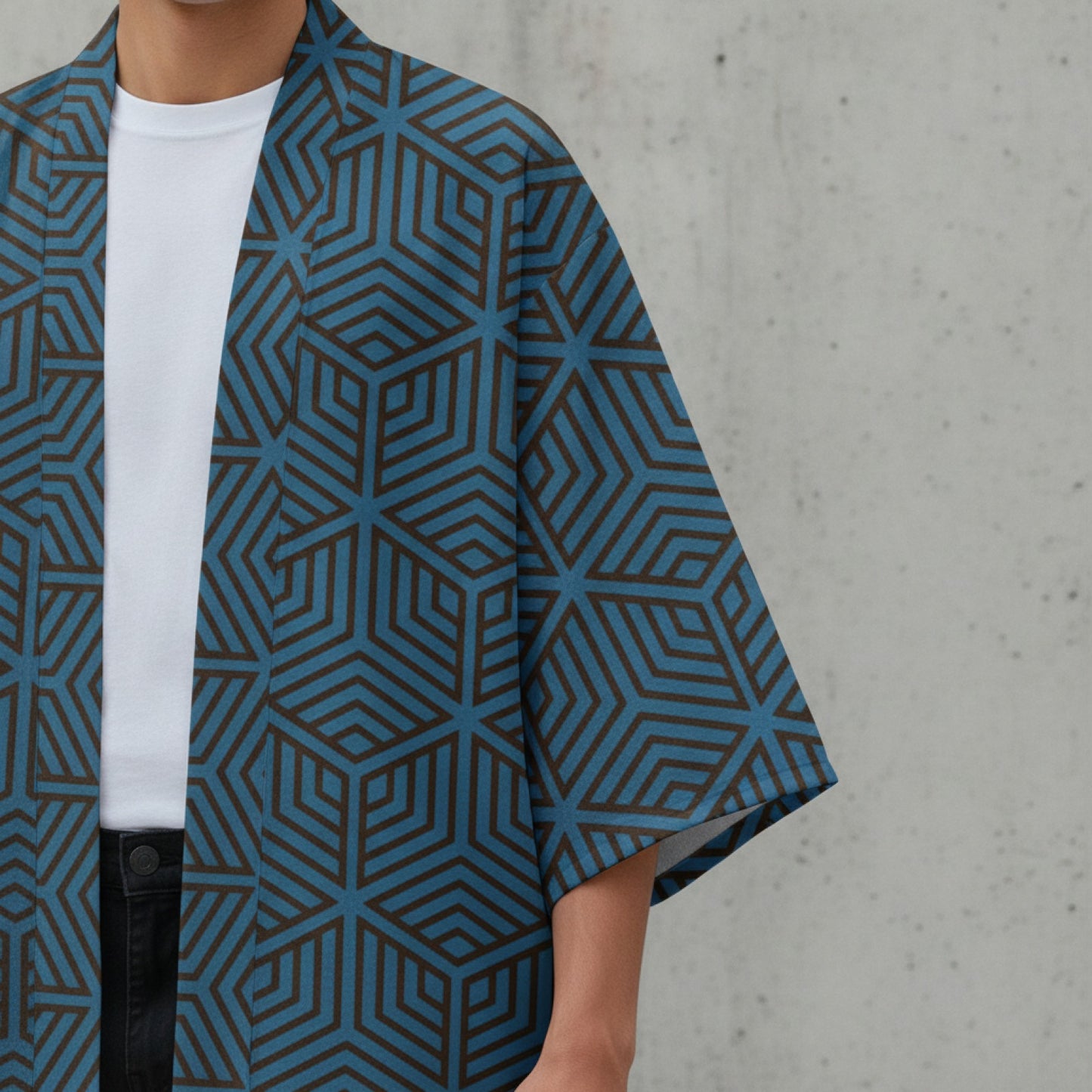 Kimono Japonais Géométrique Unisexe