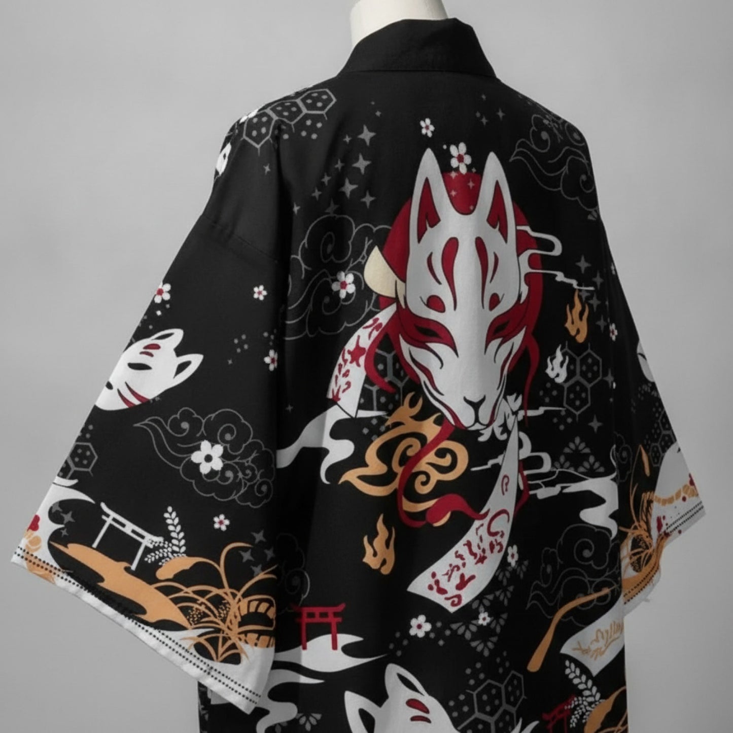 Kimono Japonais Sakura Renard Unisexe