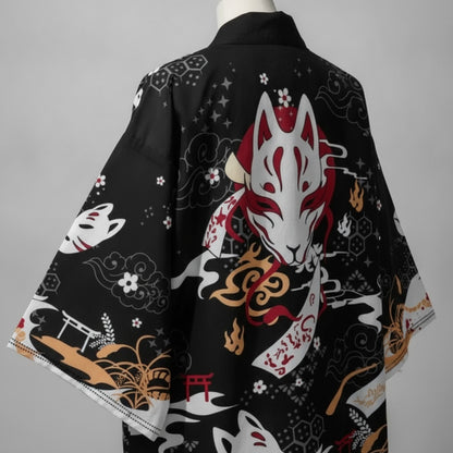 Kimono Japonais Sakura Renard Unisexe