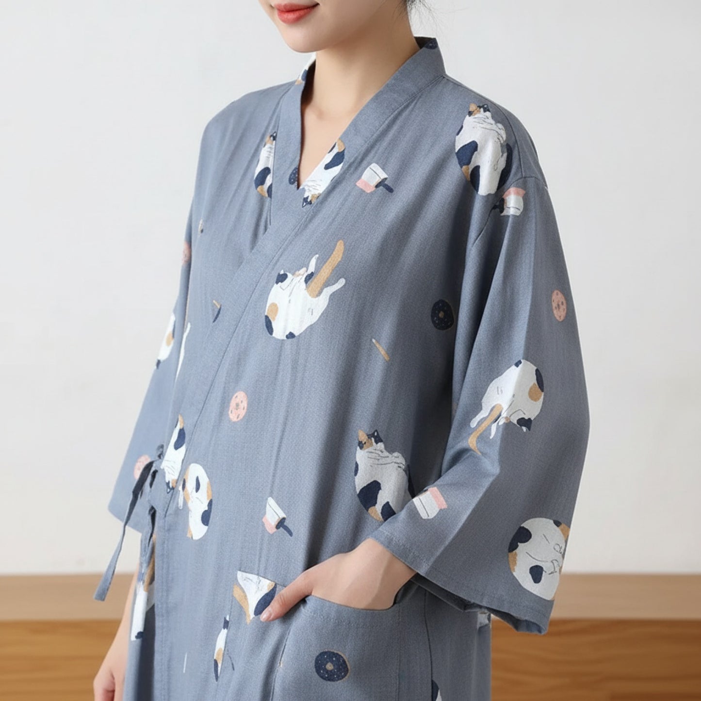 Kimono Gaze de Coton Femme