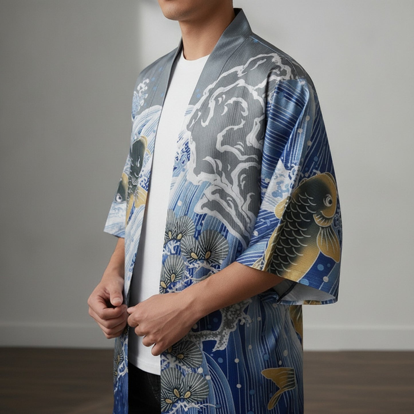 Kimono Homme Ukiyoe Streetwear Japonais
