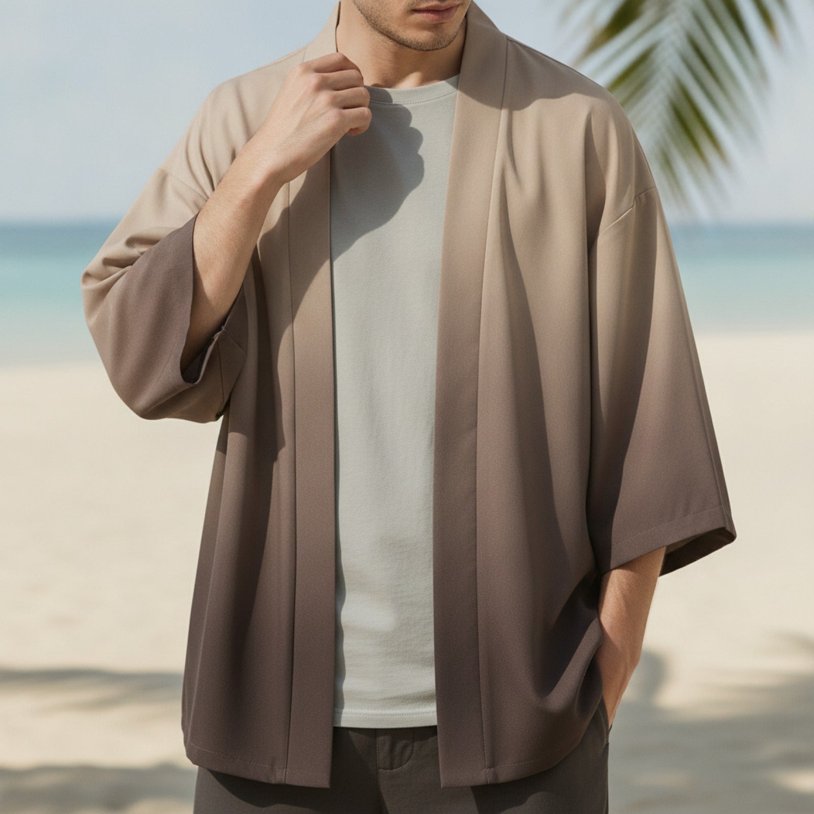 Kimono Homme Dégradé Ample Été