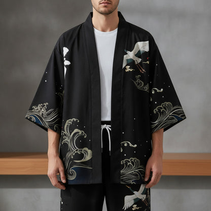 Ensemble Kimono Oversize Imprimé "Défaut"