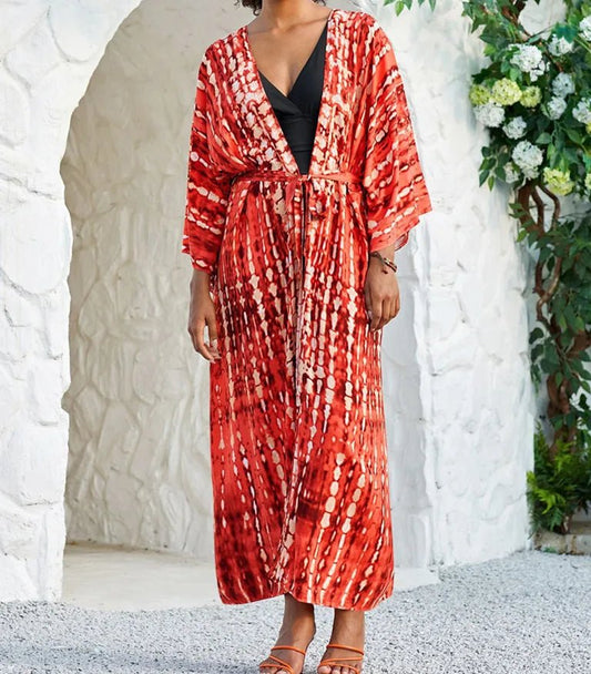 Cardigan Kimono Tie-Dye Femme – Violet - Kimono Zen