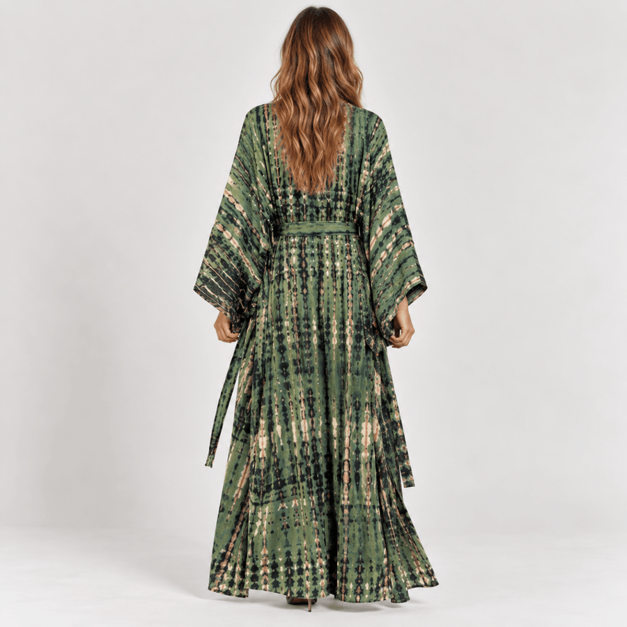 Cardigan Tie-Dye | Vert - Kimono Zen