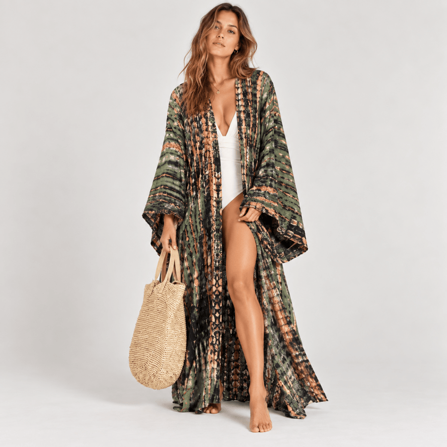 Cardigan Tie-Dye | Vert - Kimono Zen
