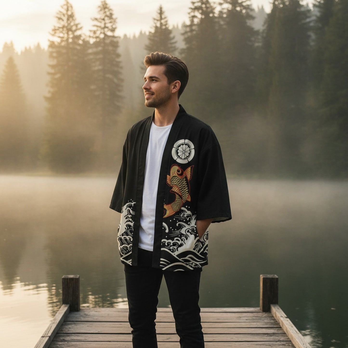 Kimono Ukiyoe Homme : Style Streetwear Japonais
