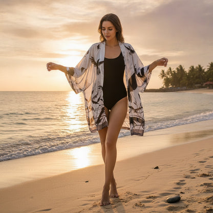 Robe Kimono Plage Baleine Taoïste