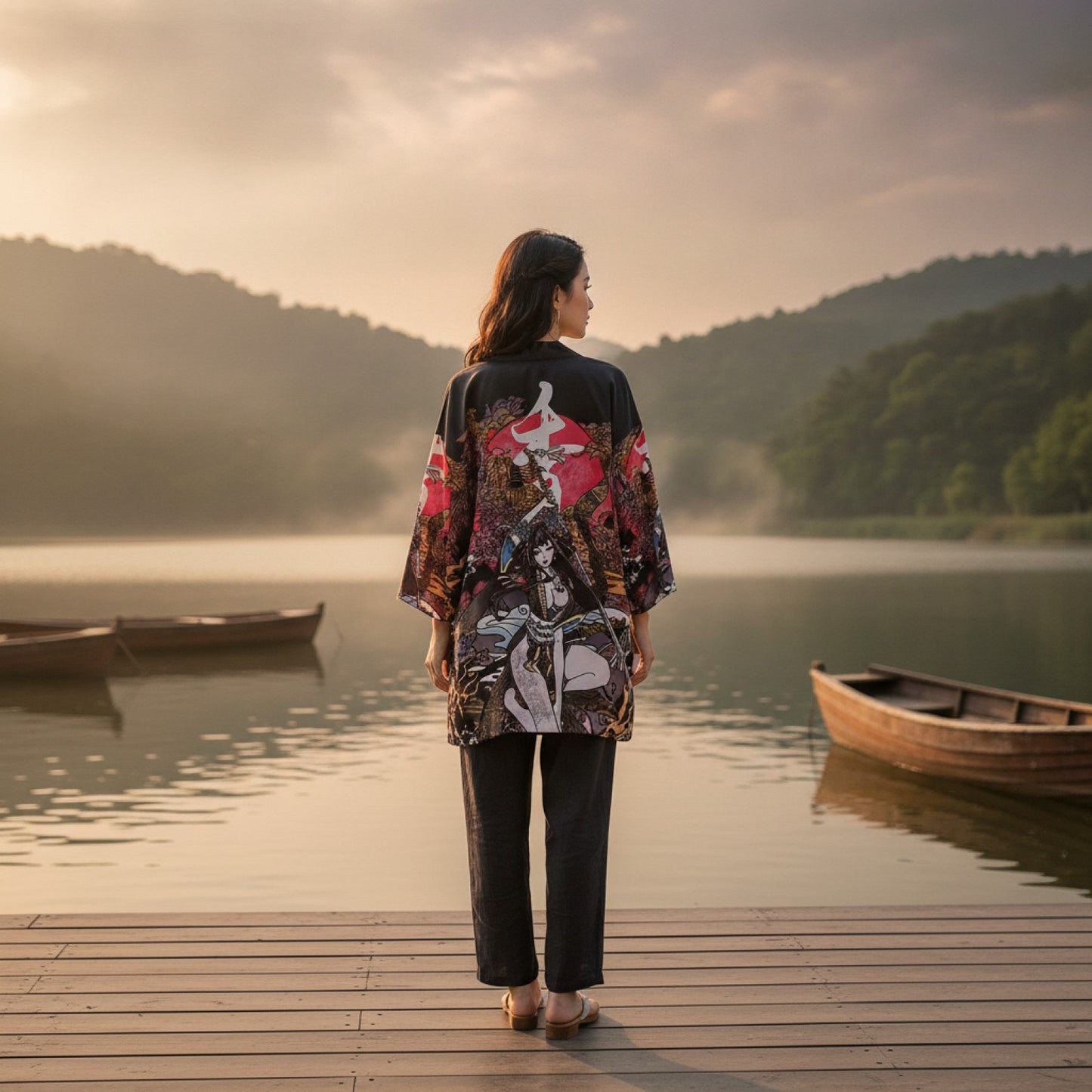 Robe Kimono Bohème Baleine Été