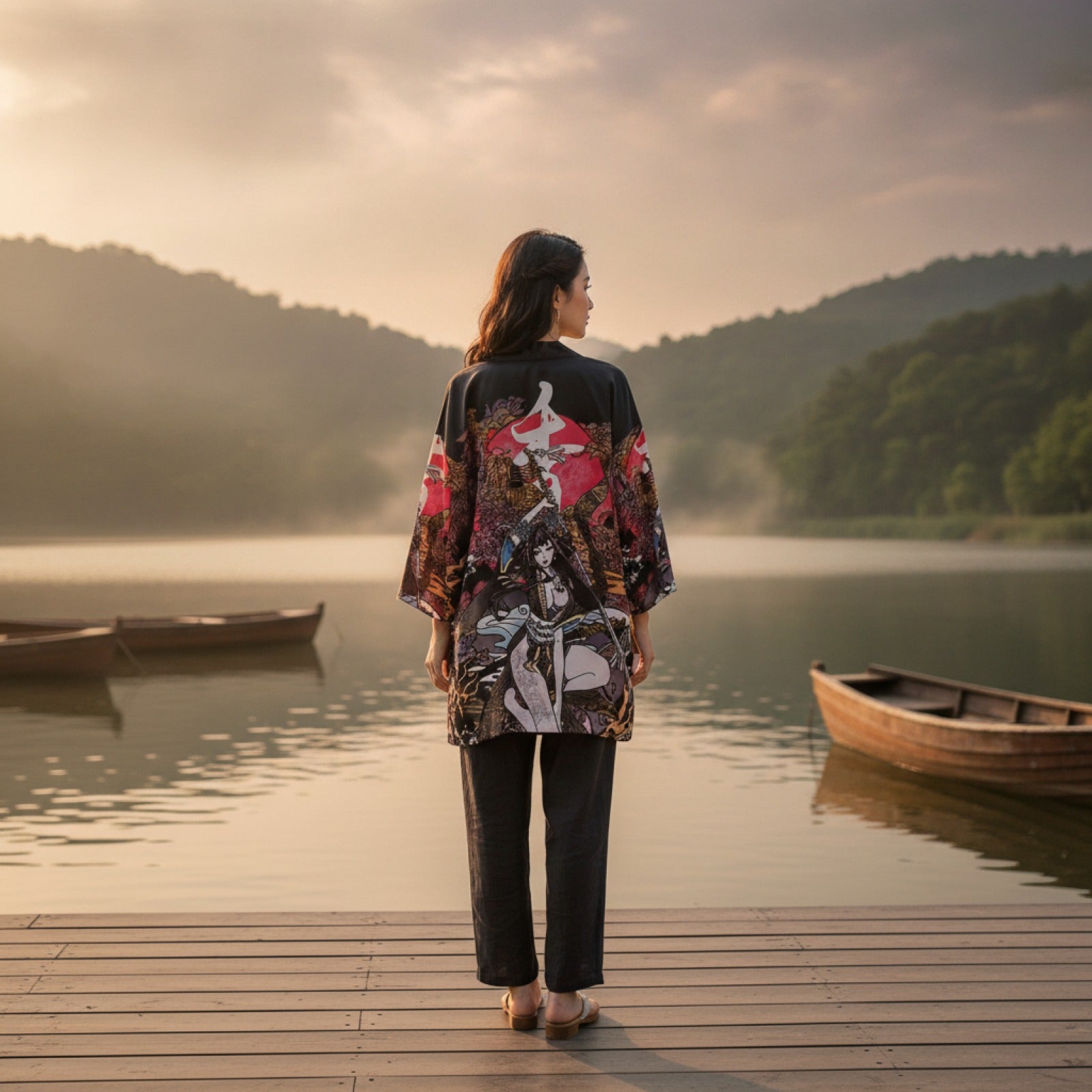 Robe Kimono Bohème Baleine Été