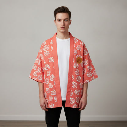 Veste Haori Style Rick Rose & Vert
