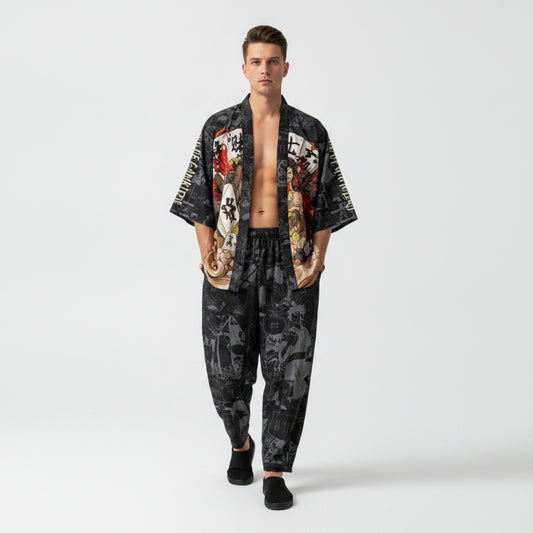 Ensemble 2 Pièces Japonais Oversize