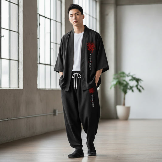 Ensemble Kimono Oversize Imprimé Homme