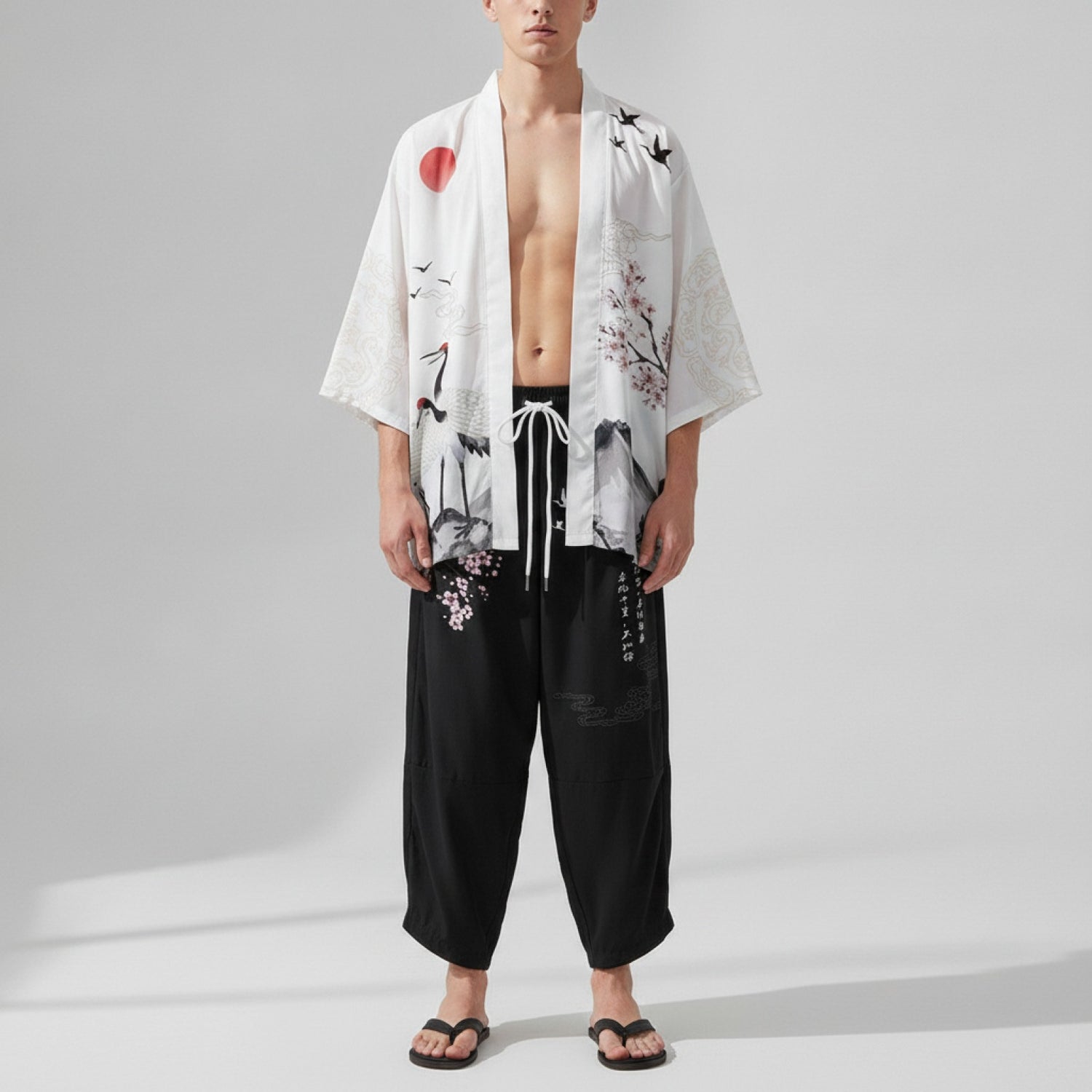Ensemble 2 Pièces Style Kimono Oversize Homme
