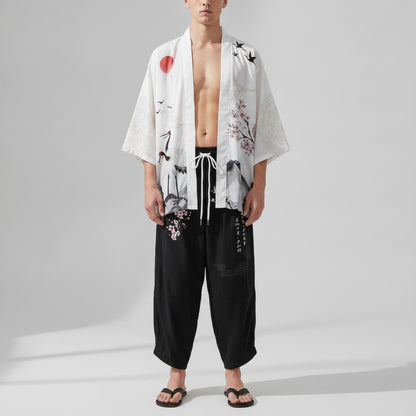 Ensemble 2 Pièces Style Kimono Oversize Homme