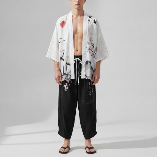 Ensemble 2 Pièces Style Kimono Oversize Homme