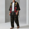 Cardigan Kimono Samouraï Homme – Noir et Rouge - XXS
