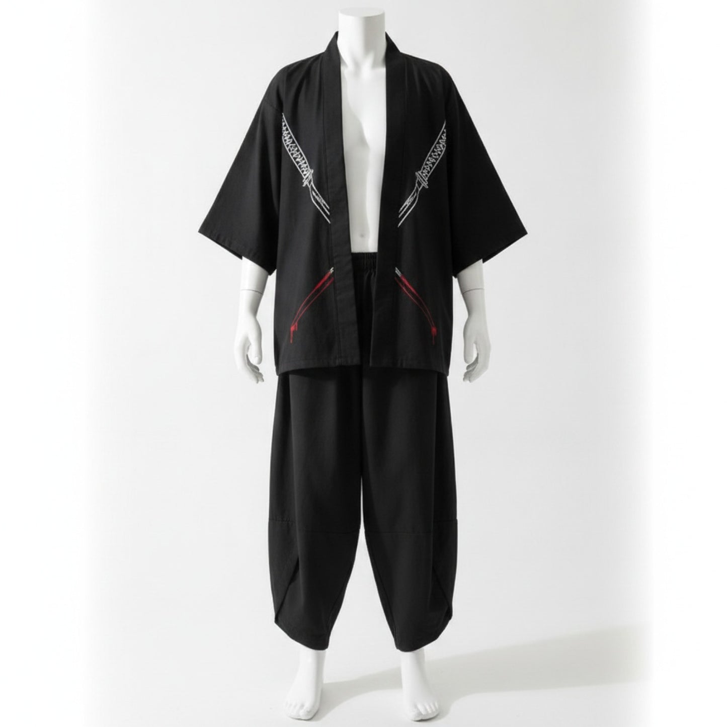 Ensemble Japonais Oversize Imprimé