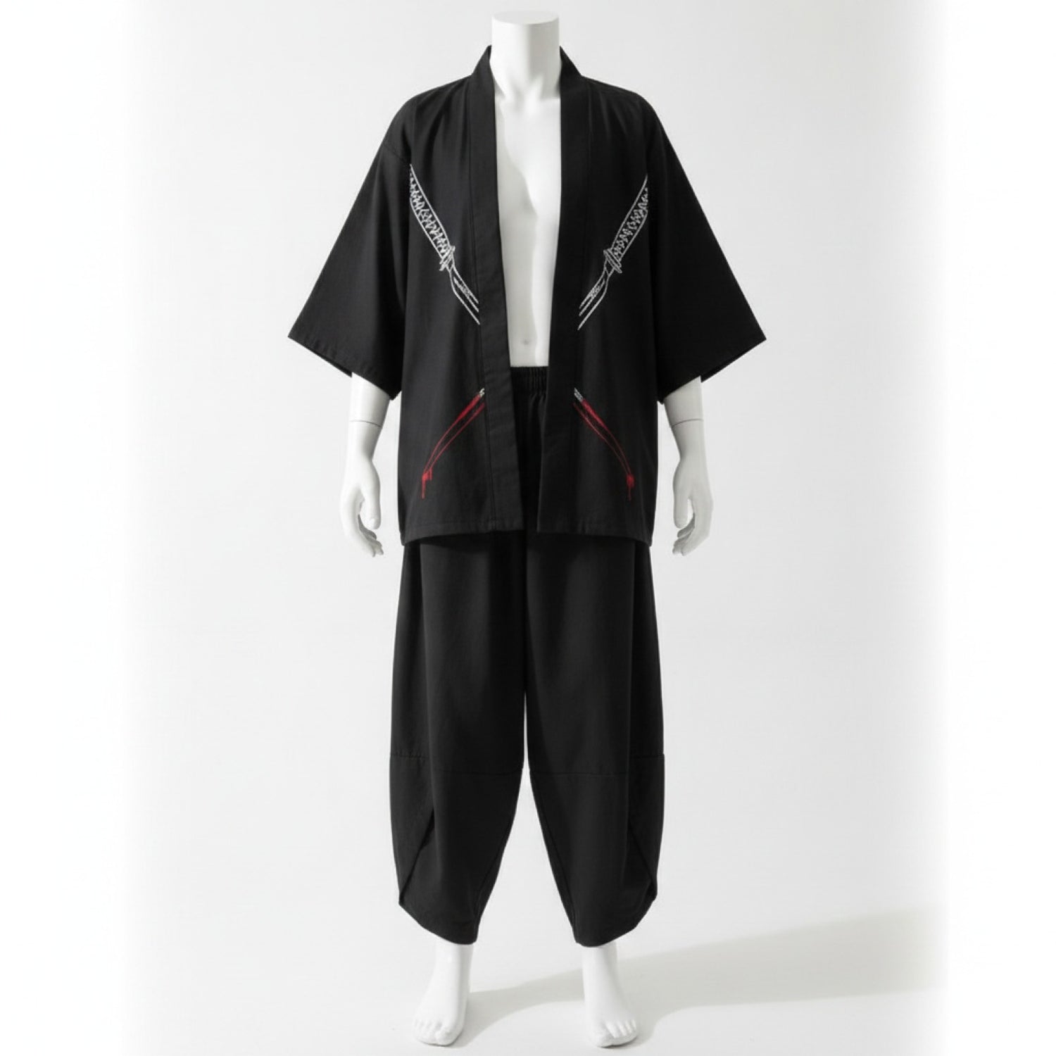 Ensemble Japonais Oversize Imprimé
