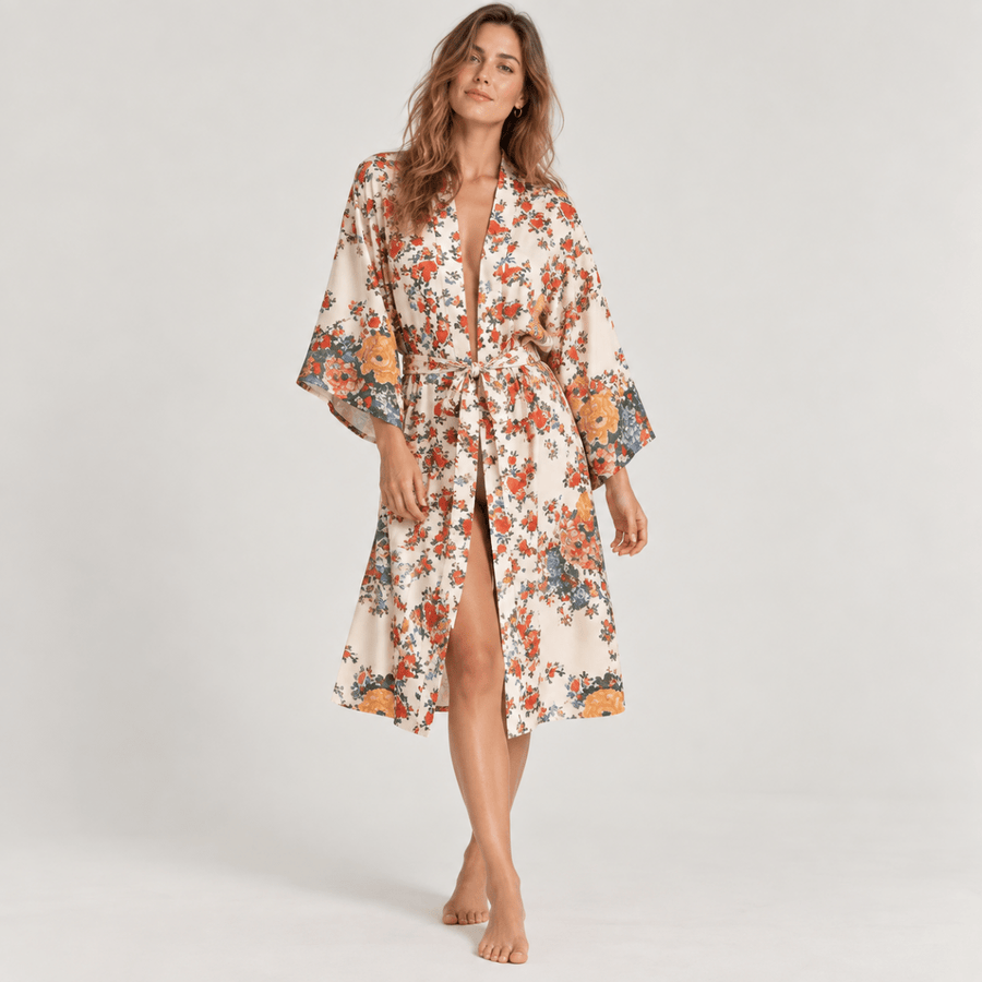 Haori Bohème | Beige - Kimono Zen