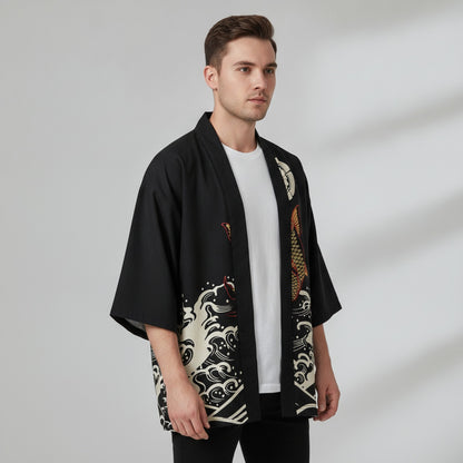 Kimono Ukiyoe Homme : Style Streetwear Japonais