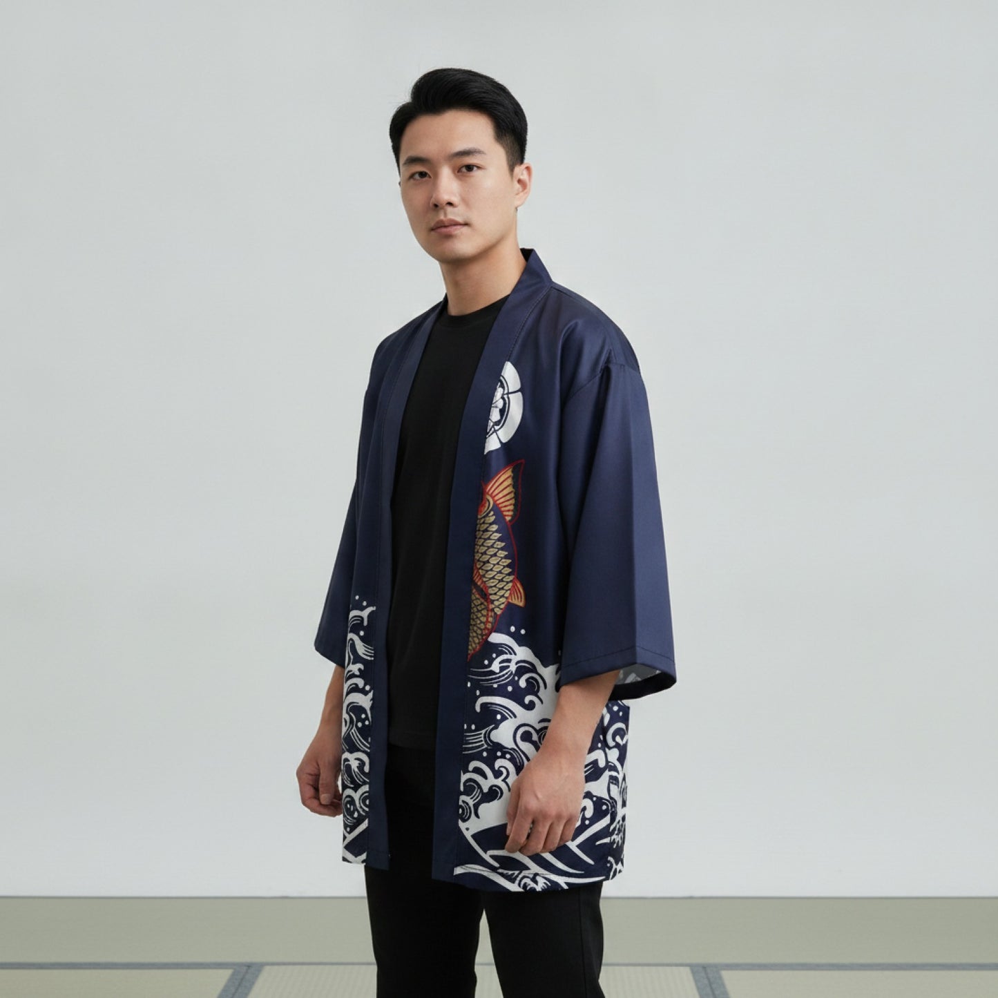 Kimono Homme Style Japonais Streetwear Ukiyoe