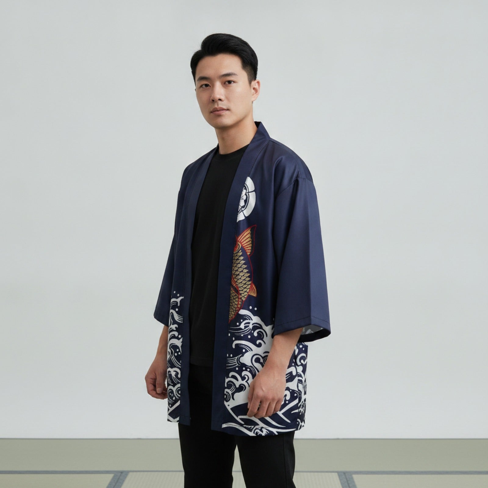 Kimono Homme Style Japonais Streetwear Ukiyoe