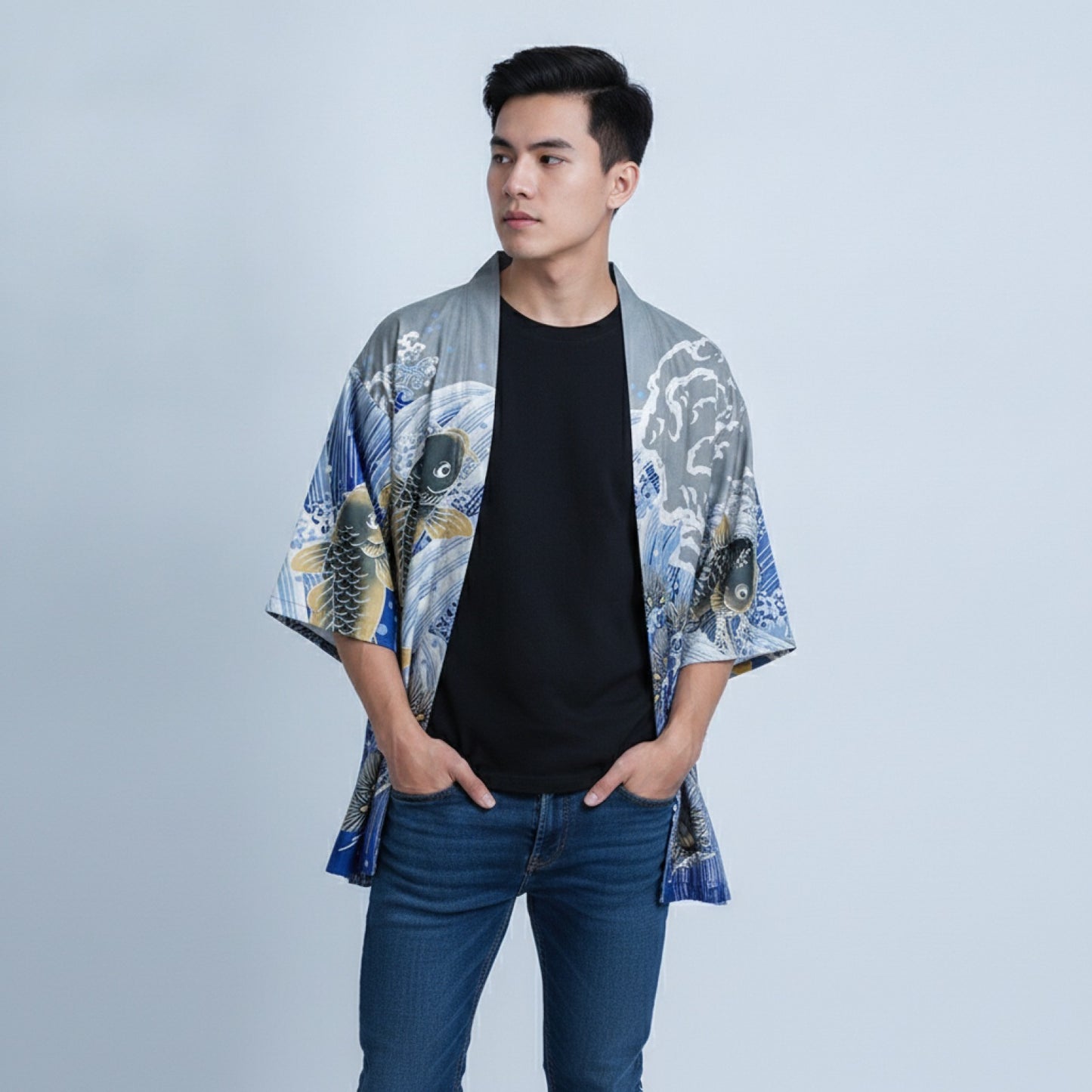 Kimono Homme Ukiyoe Streetwear Japonais