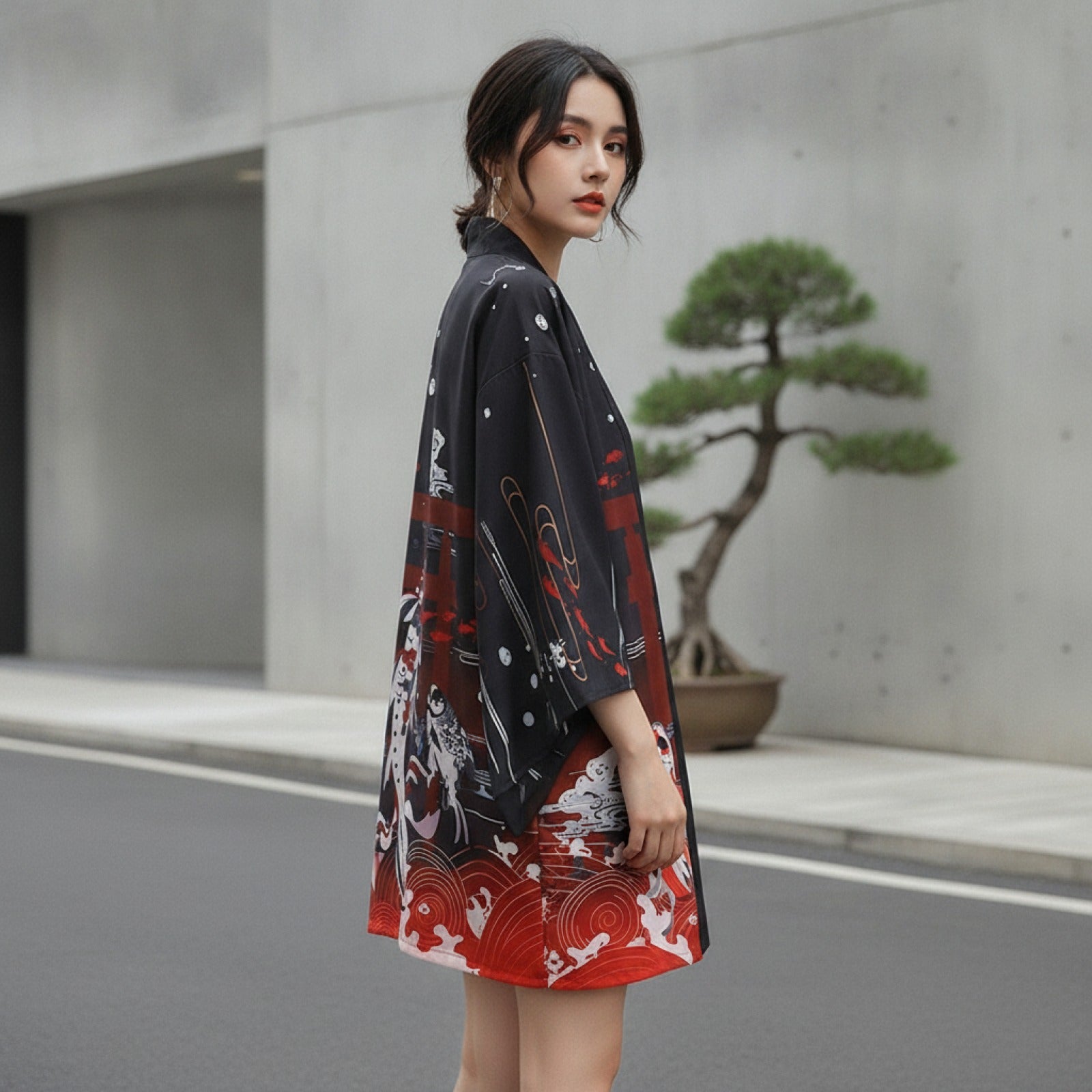 Kimono Samouraï Été Unisexe Style Harajuku