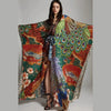 Kimono Maxi Fleuri Bohème Femme – Rose - Kimono Zen