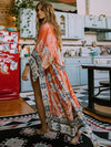 Kimono Plage Bohème Femme – Rose - Kimono Zen