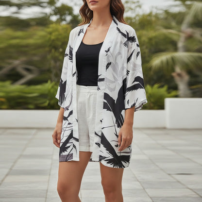 Robe Kimono Plage Baleine Taoïste