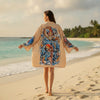 Robe Kimono Carpe Koï Femme – Beige - XS