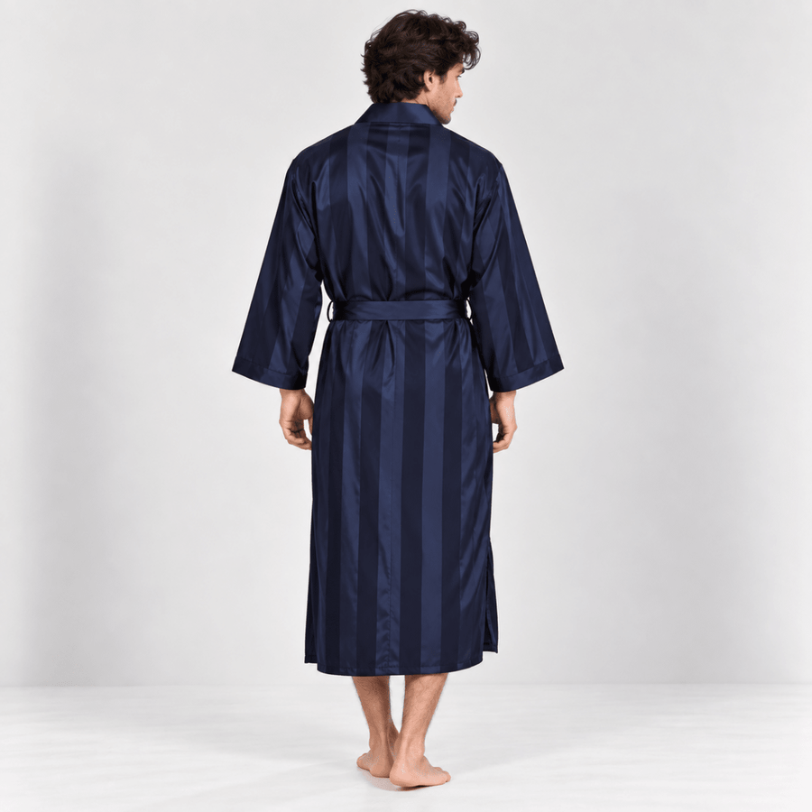 Peignoir Kimono Homme | Bleu Marine - Kimono Zen